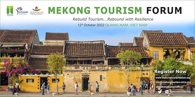 Mekong Tourism Forum event banner.