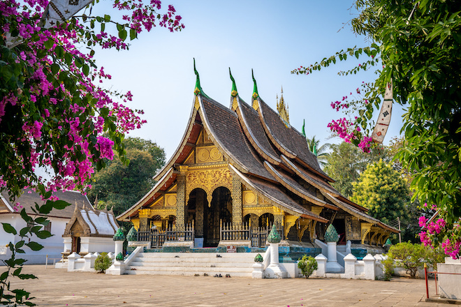 A Buddhist temple in Luang Prabang.