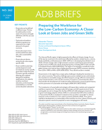 Preparing the Workforce for the Low-Carbon Economy: A Closer Look at Green Jobs and Green Skills