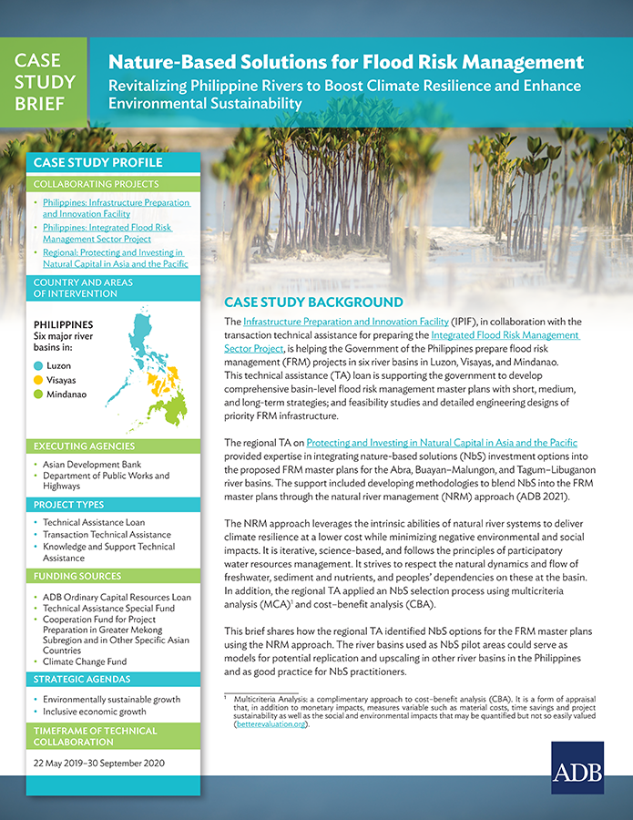 Nature-Based Solutions for Flood Risk Management: Revitalizing Philippine Rivers to Boost Climate Resilience and Enhance Environmental Stability