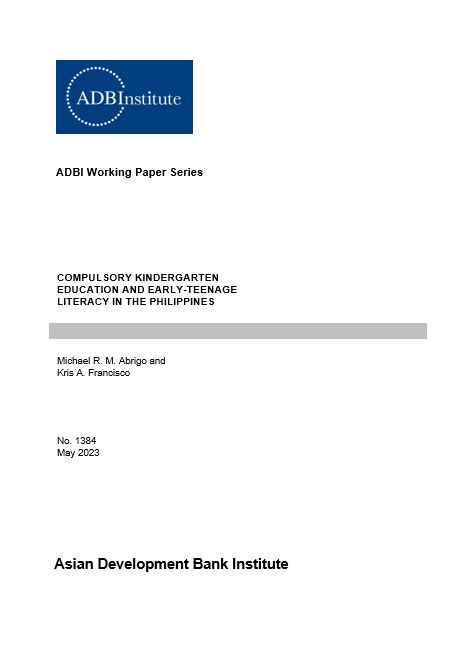 Compulsory Kindergarten Education and Early-Teenage Literacy in the Philippines