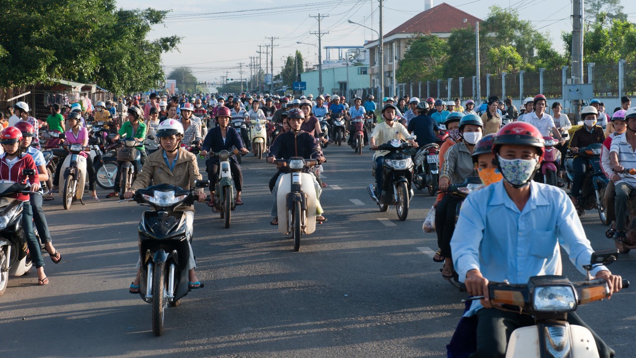 Viet Nam is one of the biggest markets for motorcycles in Southeast Asia. Photo credit: ADB.