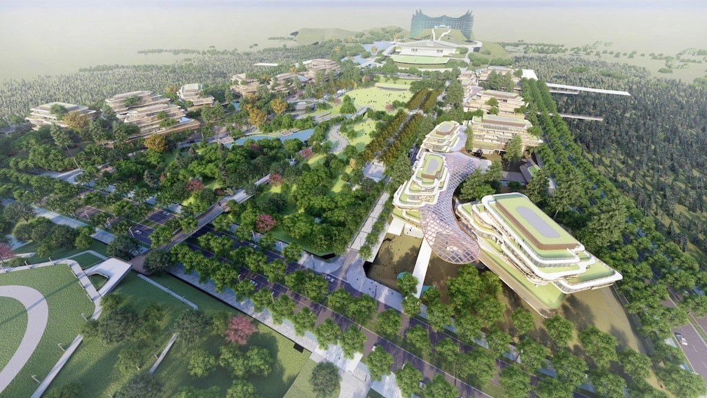 A rendering of Nusantara. Courtesy of the Nusantara National Capital Authority.