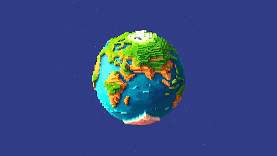 Pixel Planet. Illustration courtesy of MeshMinds.