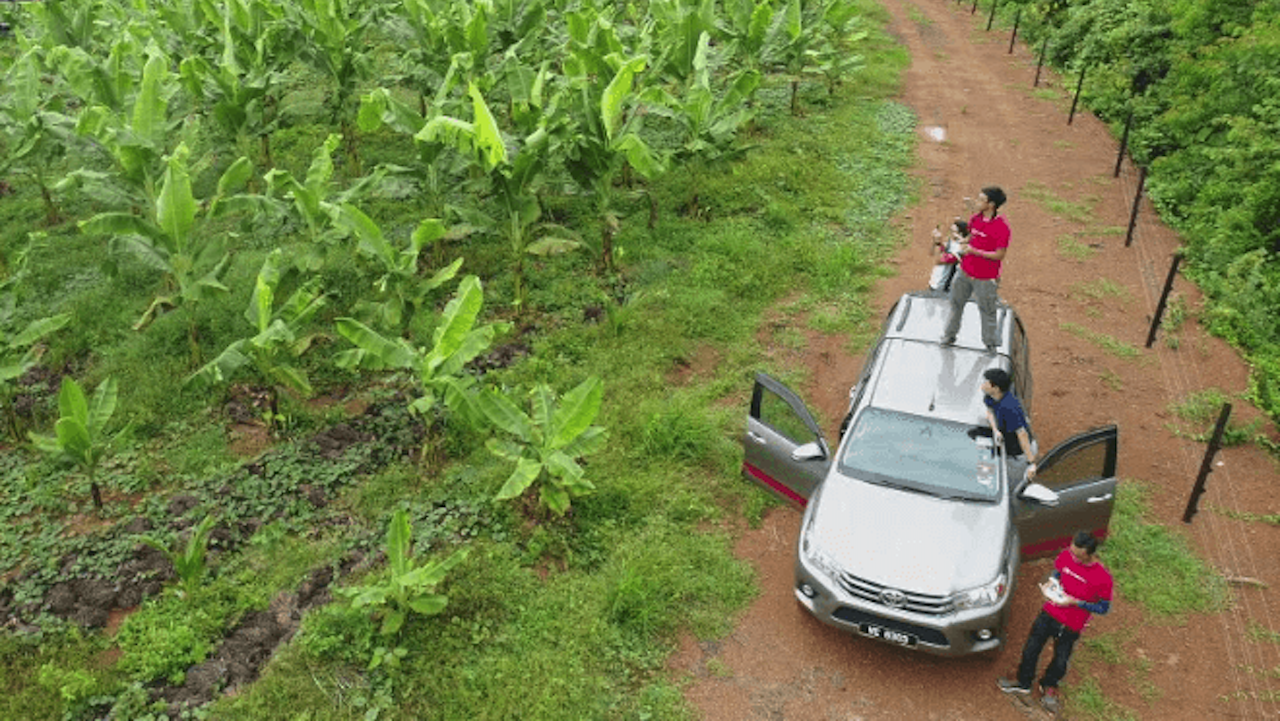 The Poladrone team runs tests. Photo credit: Courtesy of Tech for Impact.