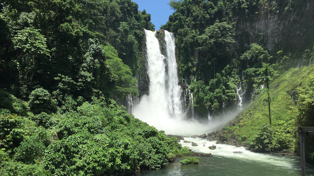 The Maria Cristina Falls in Iligan is part of the Agus river basin system. Photo credit: iStock/maedmaetzker.