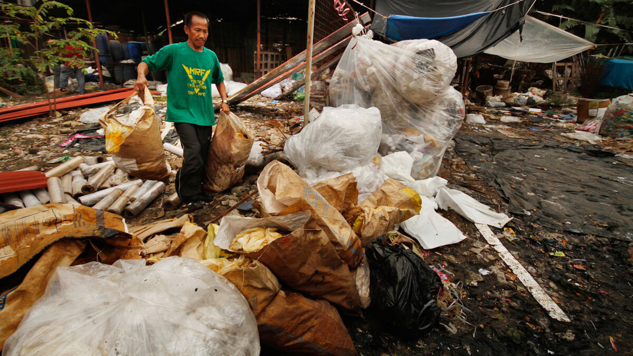 Between 2018 and 2023, Asia received $18 billion of private investments in plastic circularity, only 10% of total investments, despite the greater magnitude of plastic pollution in this region. Photo credit: ADB.