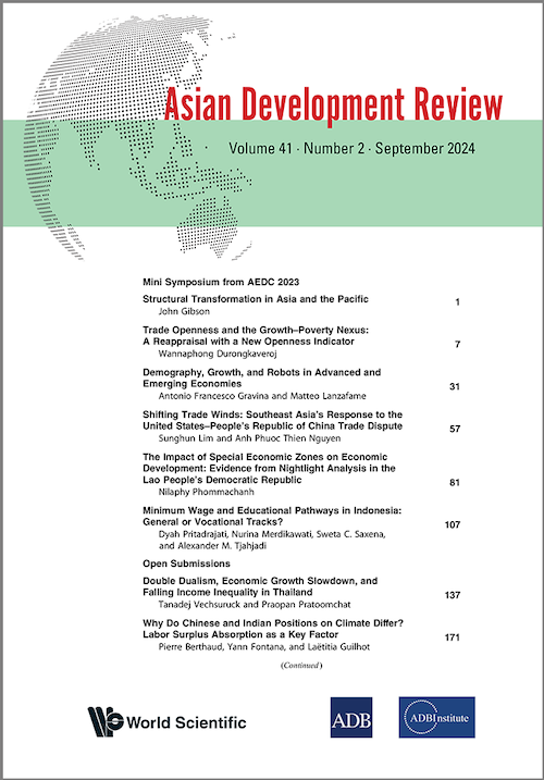 The Impact of Special Economic Zones on Economic Development: Evidence from Nightlight Analysis in the Lao People’s Democratic Republic cover.