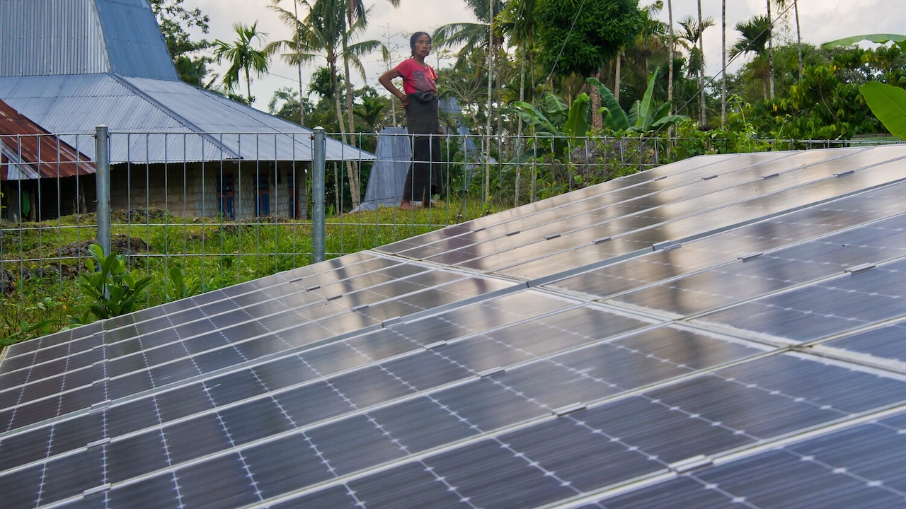 The island of Sumba in East Nusa Tenggara province has the lowest electrification ratio (92.5%) and some of the highest poverty rates in Indonesia. Photo credit: ADB.