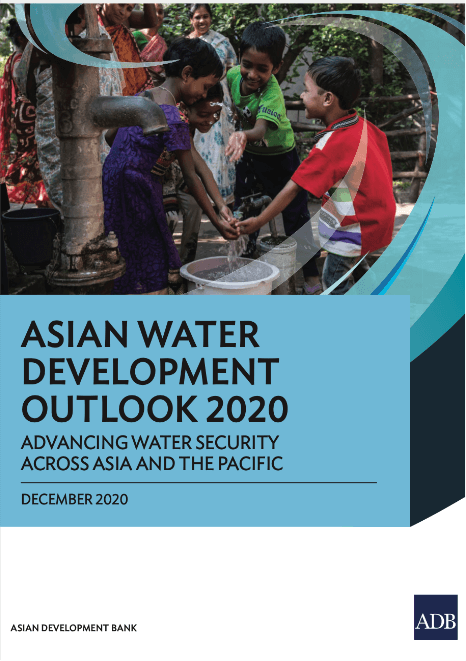 Asian Water Development Outlook 2020: Advancing Water Security Across Asia and the Pacific cover photo.