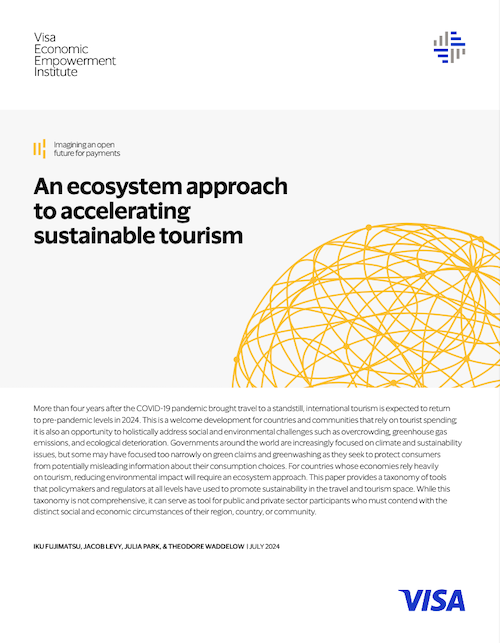 An Ecosystem Approach to Accelerating Sustainable Tourism cover.