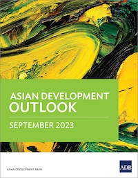 Asian Development Outlook (ADO) September 2023 cover.