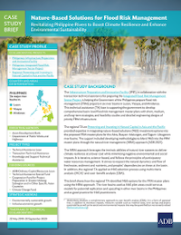 Nature-Based Solutions for Flood Risk Management: Revitalizing Philippine Rivers to Boost Climate Resilience and Enhance Environmental Stability cover.
