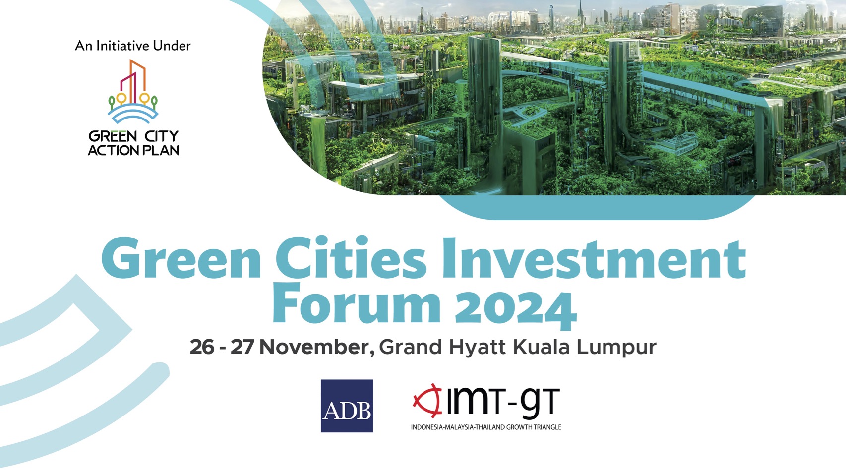 Green cities forum banner.