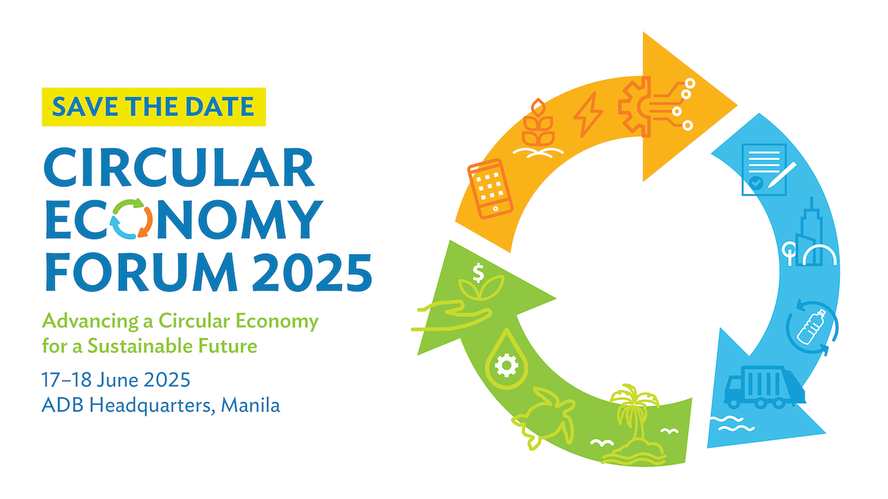 Circular economy forum banner.