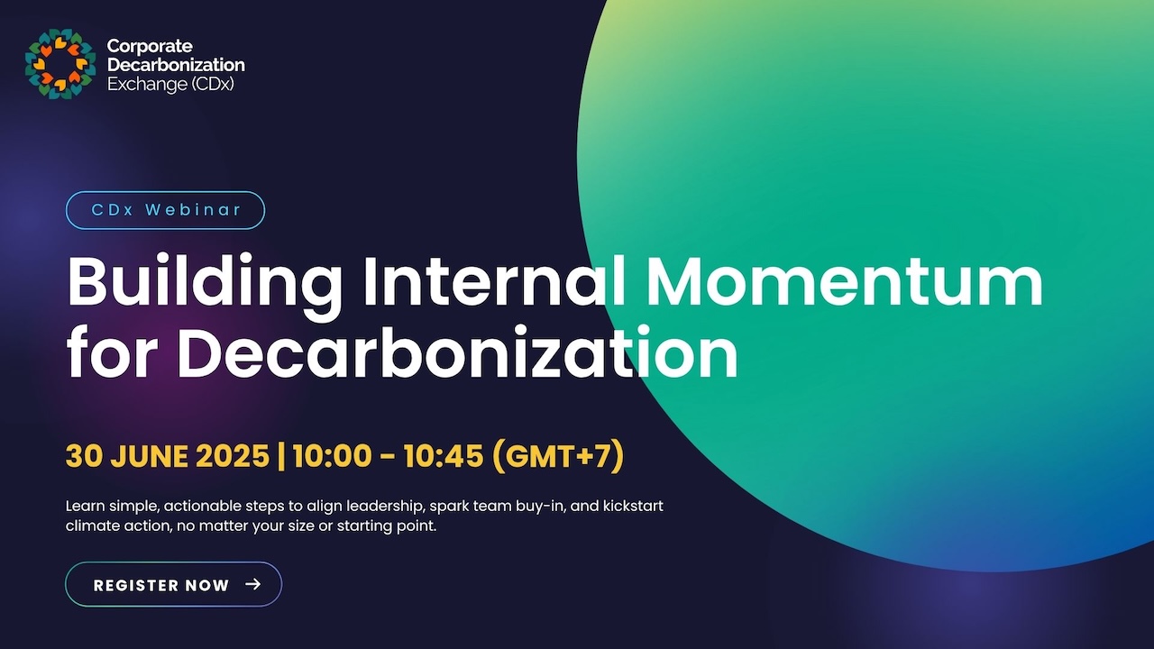 Building internal momentum for decarbonization event banner.