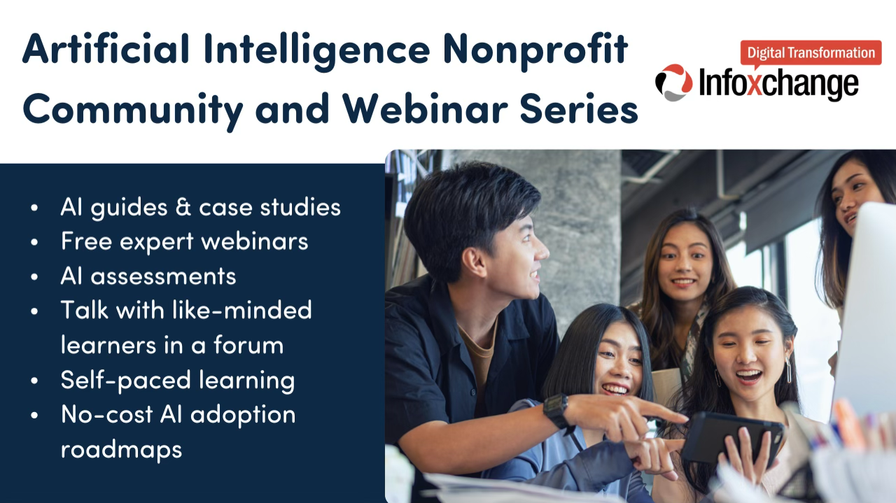 Artificial Intelligence Nonprofit Community and Webinar Series