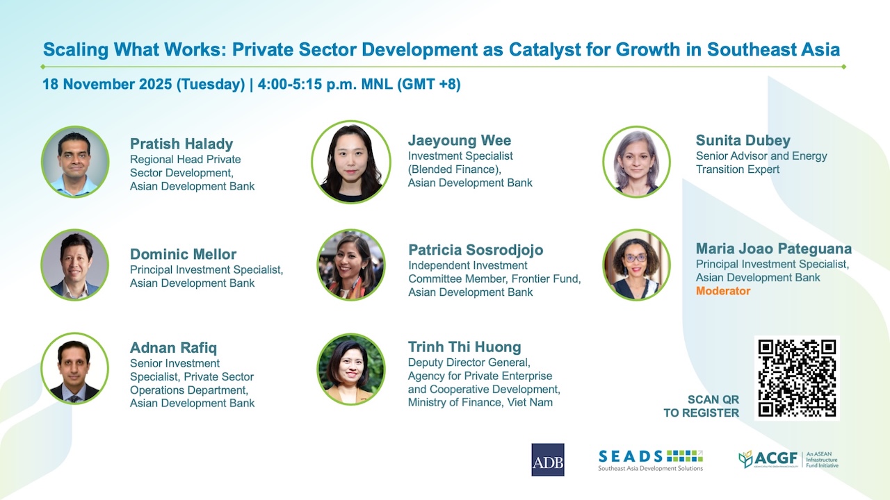Scaling What Works: Private Sector Development as Catalyst for Growth in Southeast Asia banner.
