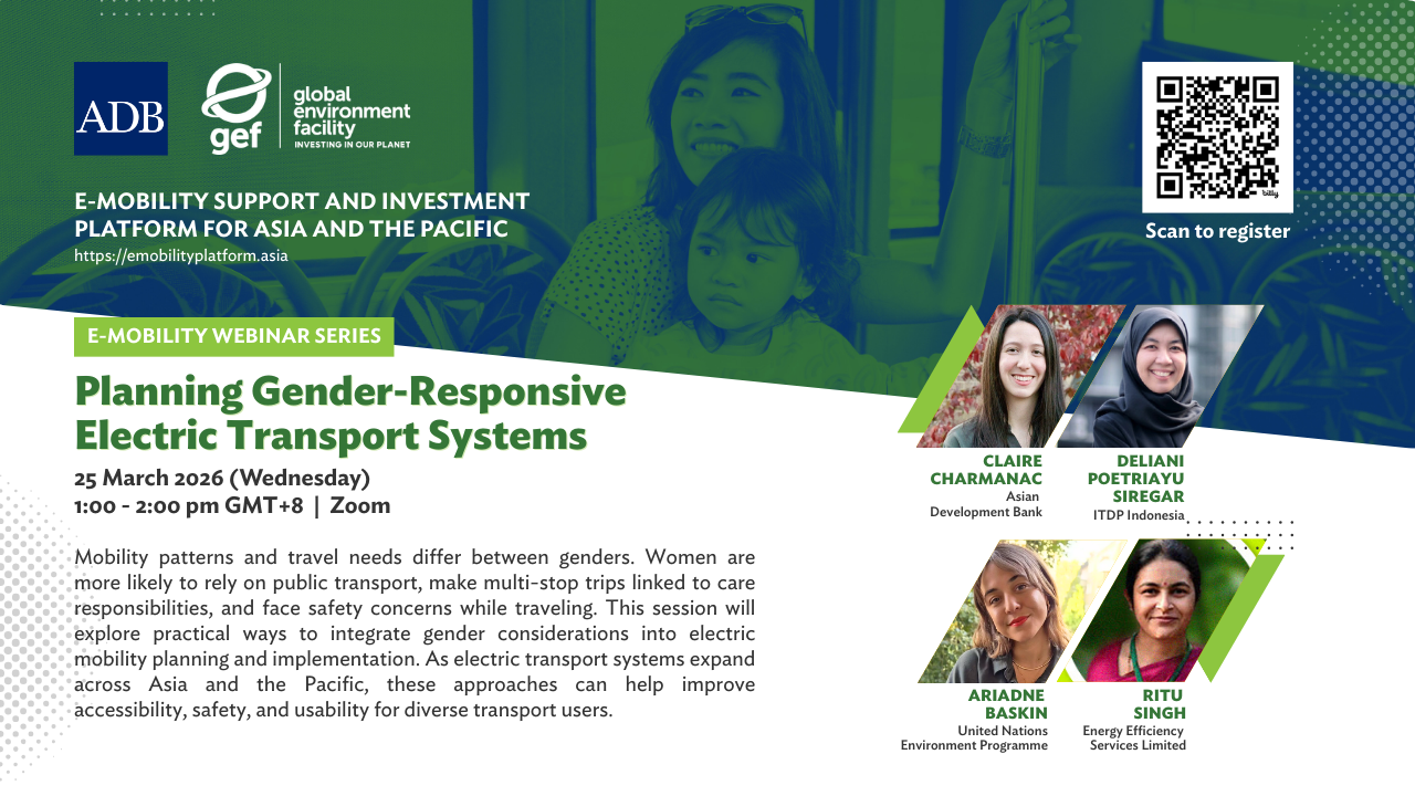 Planning Gender-Responsive Transport Systems banner.