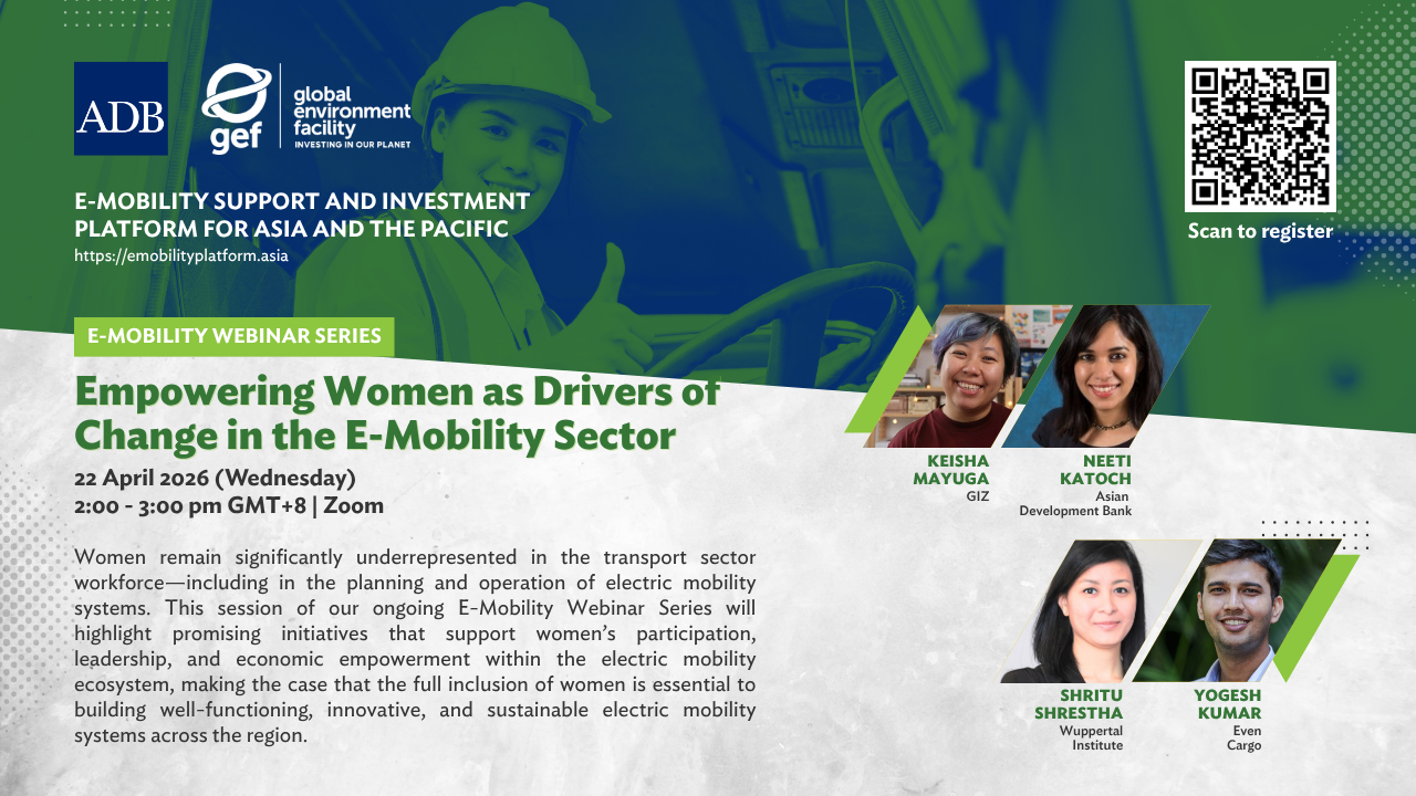 E-Mobility Webinar: Empowering Women as Drivers of Change in the E-Mobility Sector