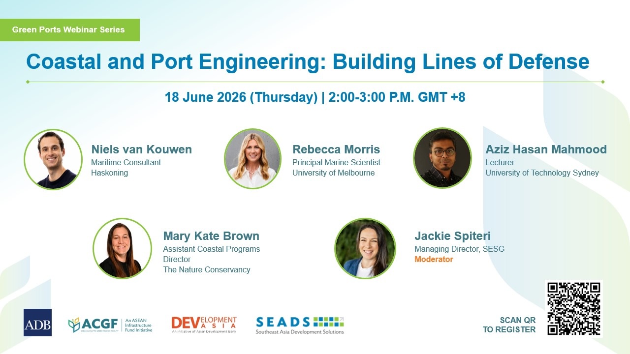 Coastal and Port Engineering: Building Lines of Defense event banner.