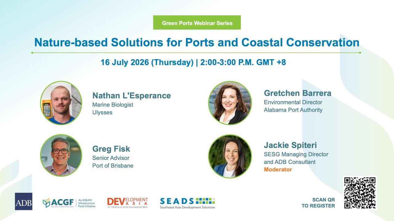 Nature-based Solutions for Ports and Coastal Conservation event banner