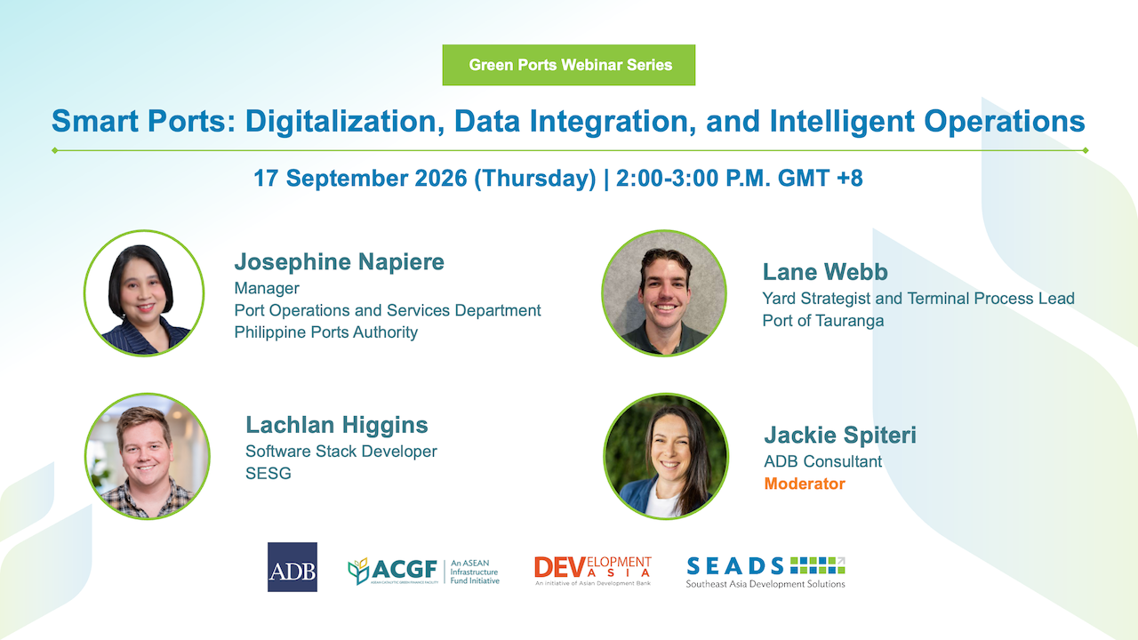 Smart Ports: Digitalization, Data Integration, and Intelligent Operations banner.