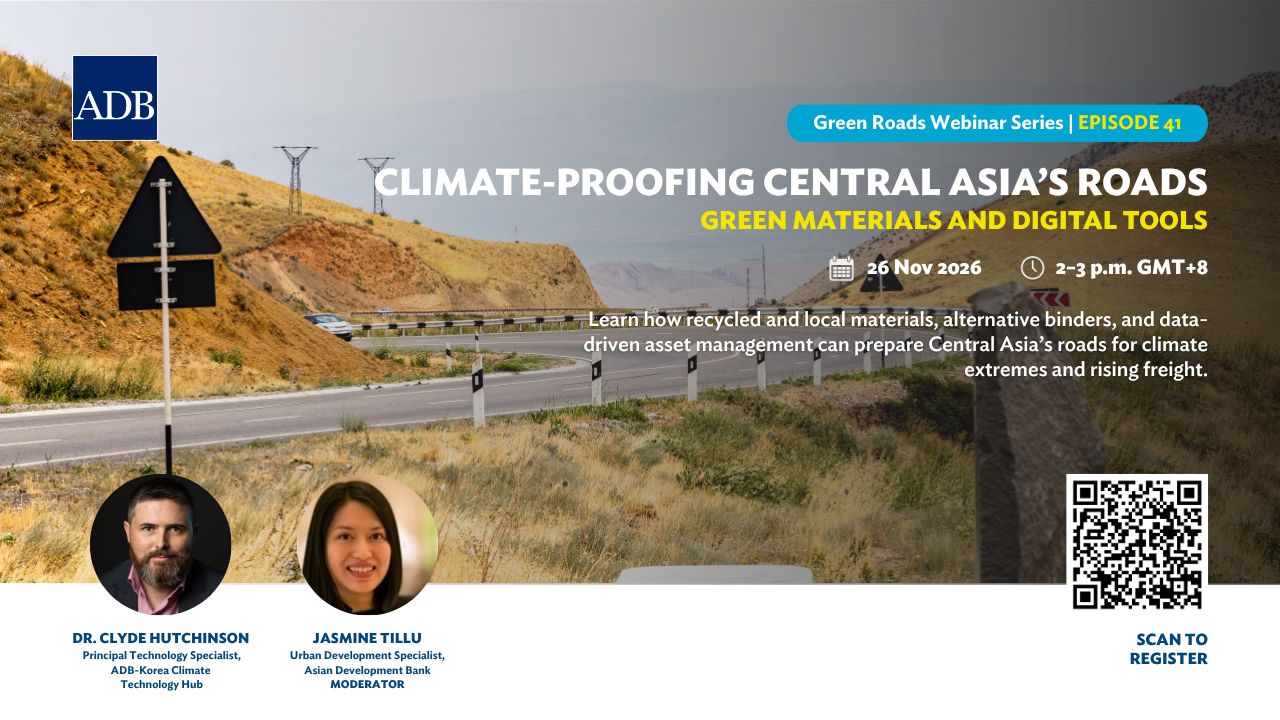 Climate-Proofing Central Asia’s Roads: Green Materials and Digital Tools banner