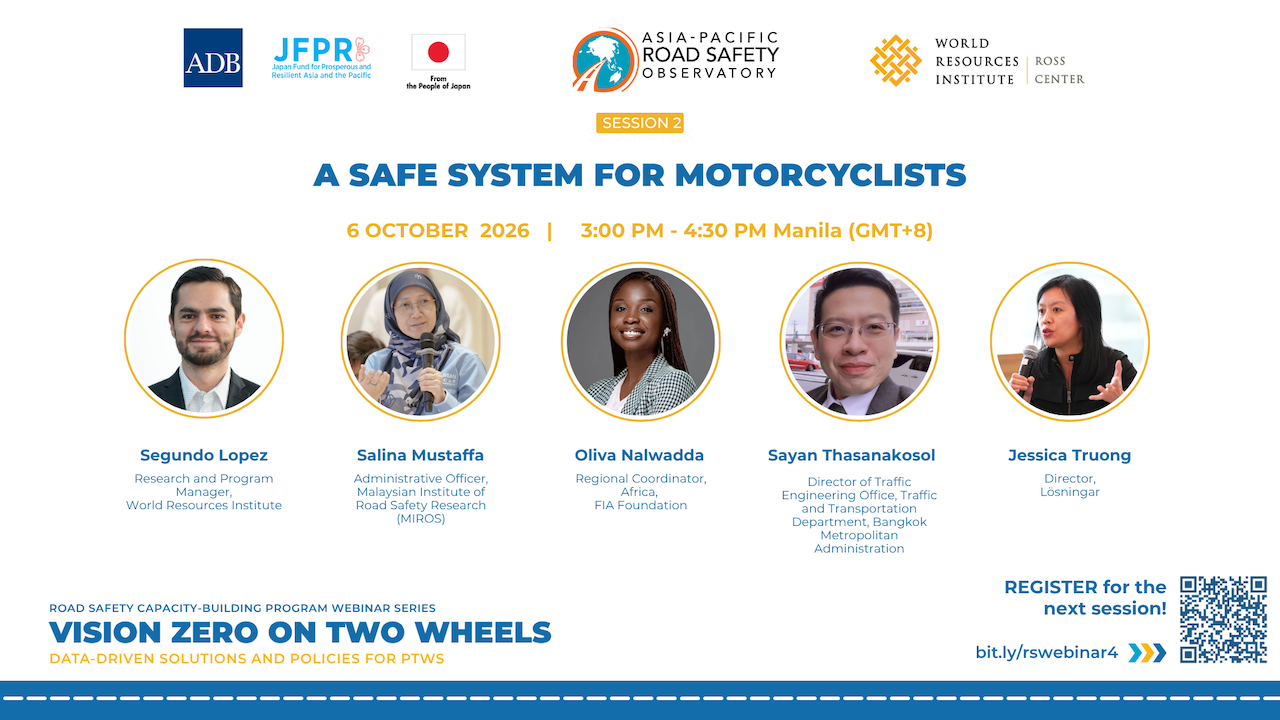 Vision Zero on Two Wheels: A Safe System for Motorcyclists banner. 