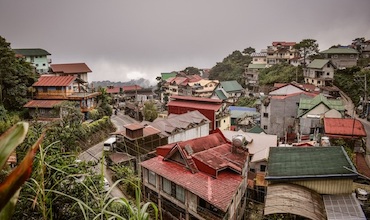 A view of a residential area in Baguio. 