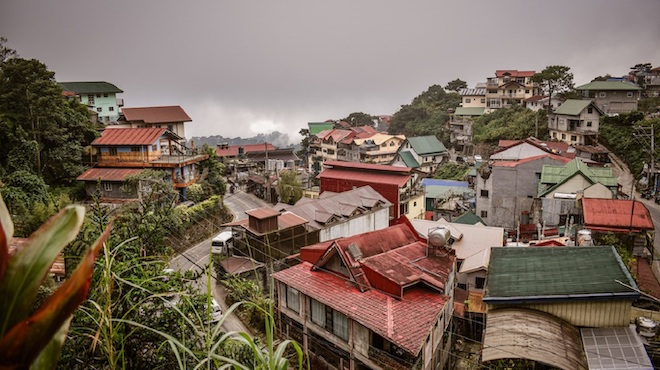 A view of a residential area in Baguio.