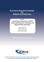 Accelerating AI in ASEAN: Addressing Disparities, Challenges, and Regional Policy Imperatives