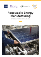 Renewable Energy Manufacturing: Opportunities for Southeast Asia