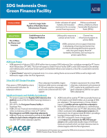 SDG Indonesia One: Green Finance Facility