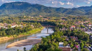 Luang Prabang City is northern Lao PDR’s major transport and tourism hub with a fast-growing urban core, situated at the junction of the Mekong and Khan Rivers. Photo credit: ADB.