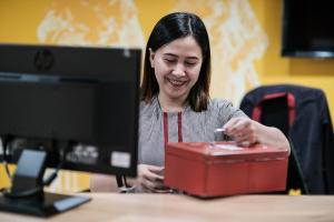 According to a poll by accounting and consulting firm PwC, 41% employees in Asia–Pacific are confident in AI's potential to boost productivity, some 16% believe AI could replace their jobs, while about 34% view it as an opportunity to learn new skills. Photo credit: ADB.