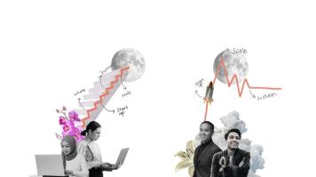 Women impact entrepreneurs are just as growth-oriented and risk-taking as men. Illustration credit:  Lia Purnamasari/Pulse Lab Jakarta.