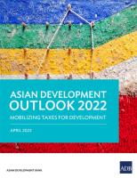 Asian Development Outlook 2022: Mobilizing Taxes for Development