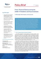 Firms’ Financial Distress during the COVID-19 Pandemic and Fiscal Incentives