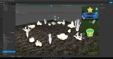 A screenshot of a campaign image laid out on Spark AR. Photo courtesy of MeshMinds.