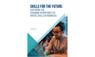 Skills for the Future: Capturing the Economic Opportunity of Digital Skills in Indonesia cover.