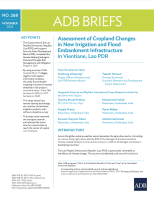 Cover Assessment of Cropland Changes in New Irrigation and Flood Embankment Infrastructure in Vientiane, Lao PDR.