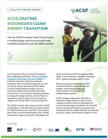 Accelerating Indonesia's Clean Energy Transition cover.