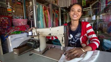 Women-owned enterprises account for 70% of firms in Cambodia, and many are classified as microenterprises. Photo credit: ADB.