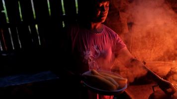 Common causes of air pollution include emissions from household cooking and heating using open fires or inefficient stoves fueled by kerosene, biomass, or coal. Photo credit: ADB.