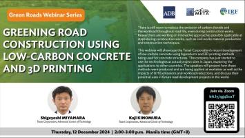 Greening Road Construction Using Low-Carbon Concrete and 3D Printing