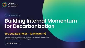Building internal momentum for decarbonization event banner.