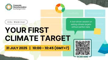 Your First Climate Target banner.