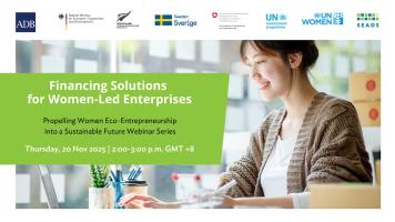 Financing Solutions for Women-Led Enterprises banner.