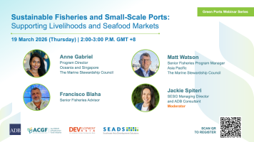 Sustainable Fisheries and Small-Scale Ports: Supporting Livelihoods and Seafood Markets banner.